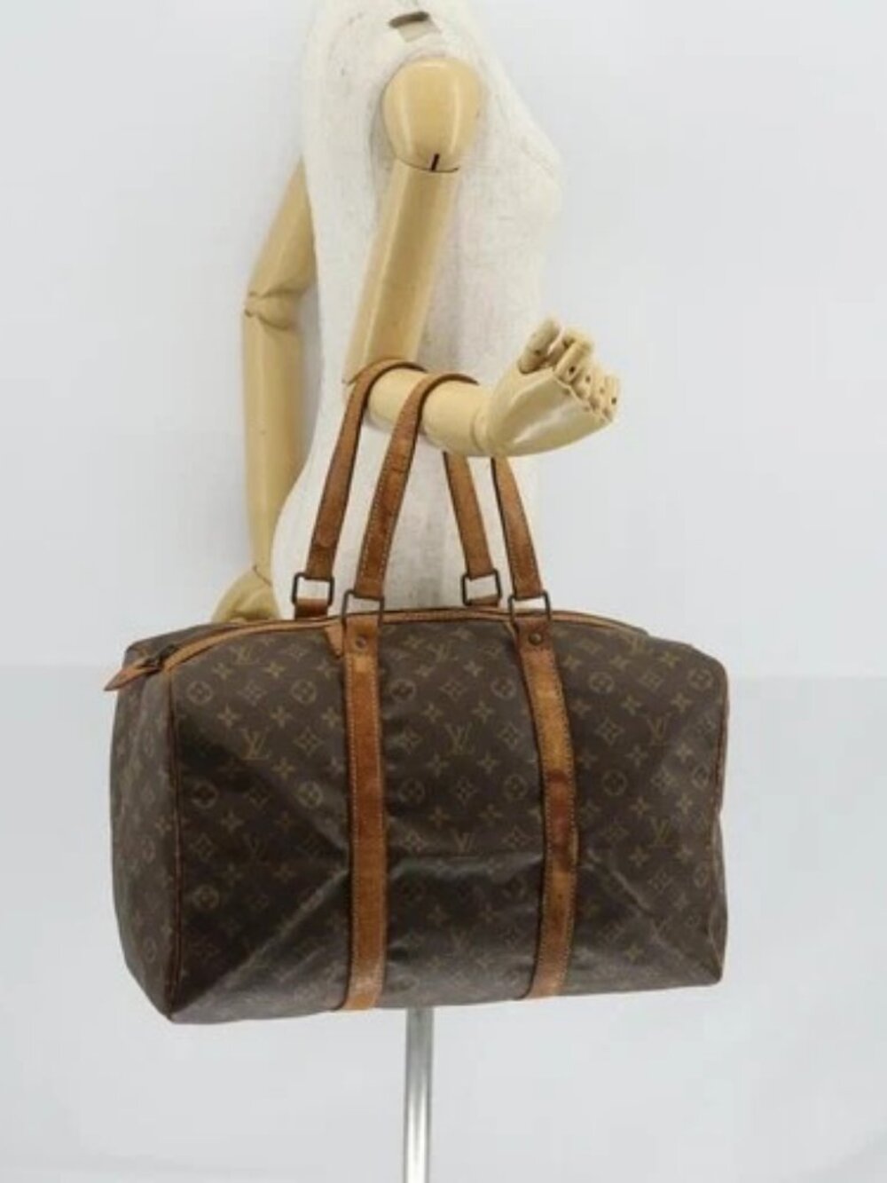 LOUIS VUITTON Monogram Sac Souple 45 Boston Bag M41624 LV Auth 148049 - Picture 14 of 16
